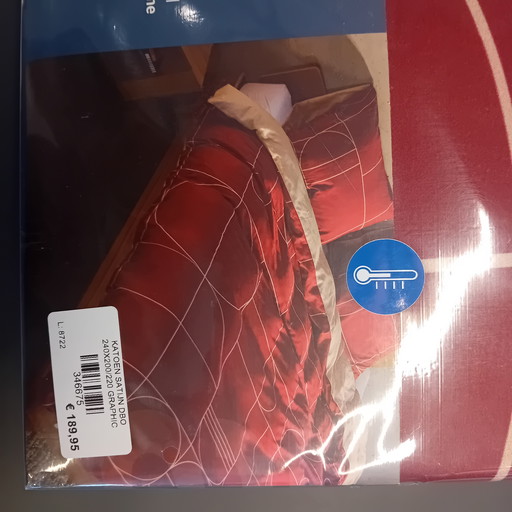 Copripiumino Auping con grafica bordeaux, 240 x 220 cm.