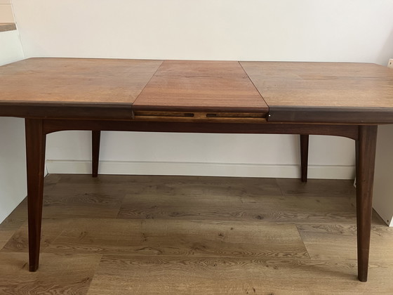 Image 1 of Uitschuifbare Vintage Eettafel van Louis van Teeffelen voor Wébé