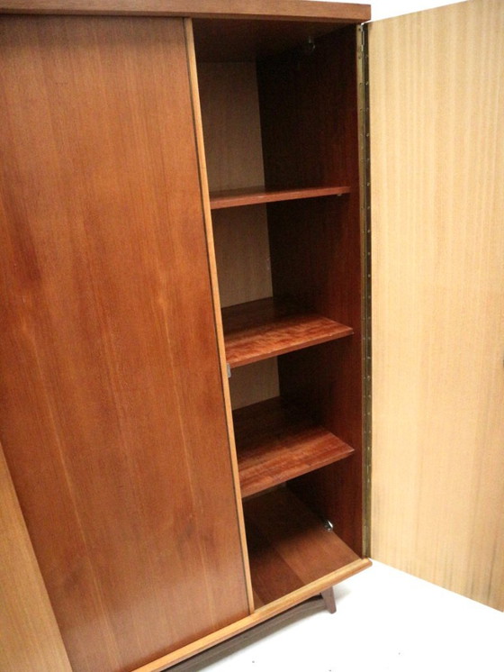 Image 1 of Vintage 3-door wardrobe / linen cupboard from the 1960s