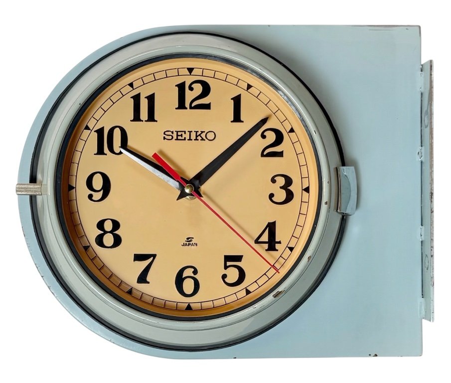 Vintage Blue Seiko Double-Sided Ships Wall | Clocks second-hand