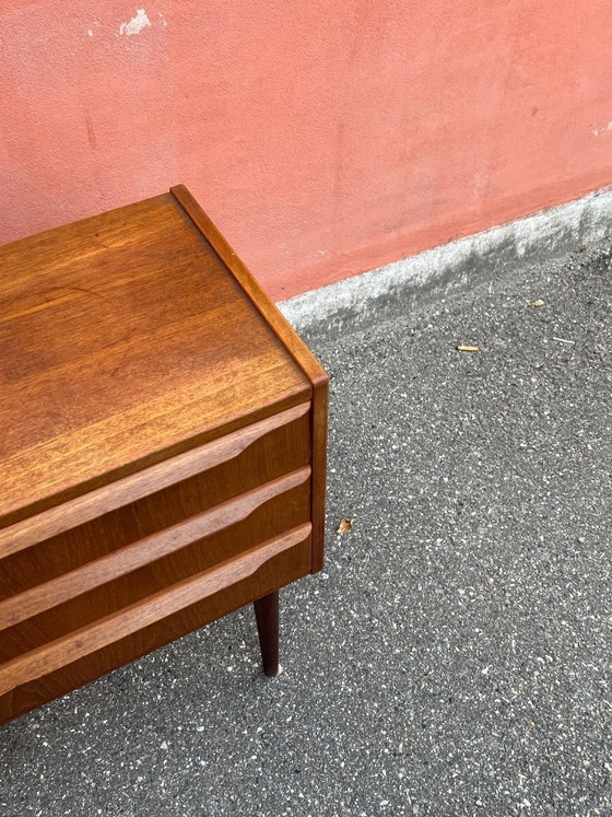 Image 1 of Danish vintage teak chest of drawers / nightstand, 1960s
