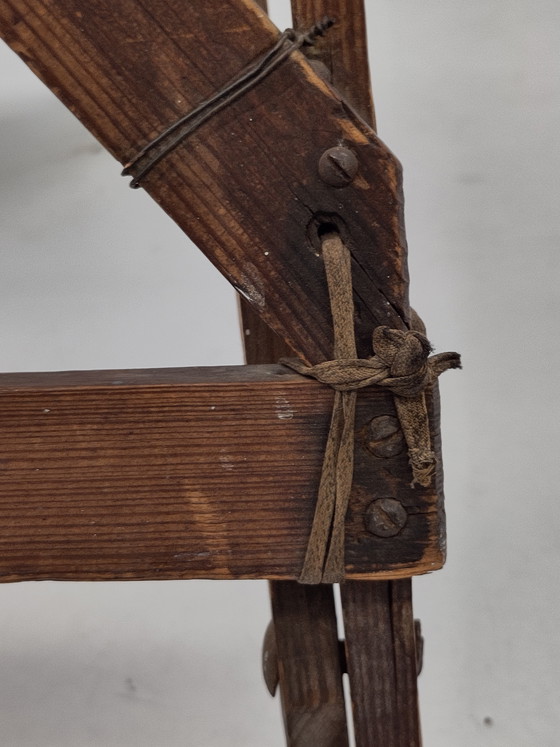 Image 1 of Antique wooden library ladder