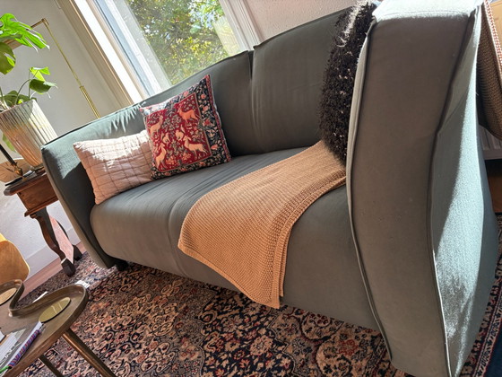 Vintage Young International Sofa - 2.5 seater - Dark Grey-Green – 2 seaters, Other, Textile (photo 5 of 11)