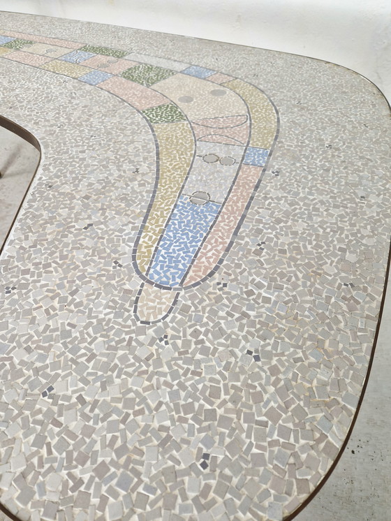 Image 1 of Tavolino da caffè XL in mosaico Berthold Müller
