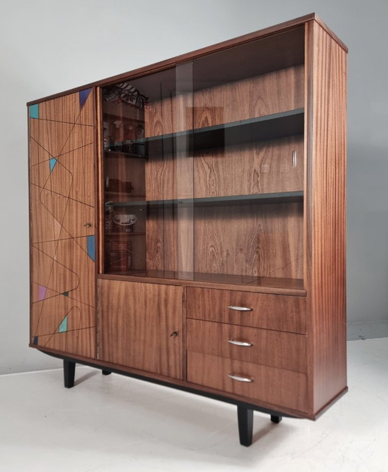 Image 1 of Vintage vitrinekast, jaren 70