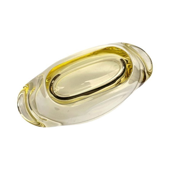 Image 1 of Glass vase designed by M. Klinger, Železný Brod Glass (ZBS), Czechoslovakia, 1960s.