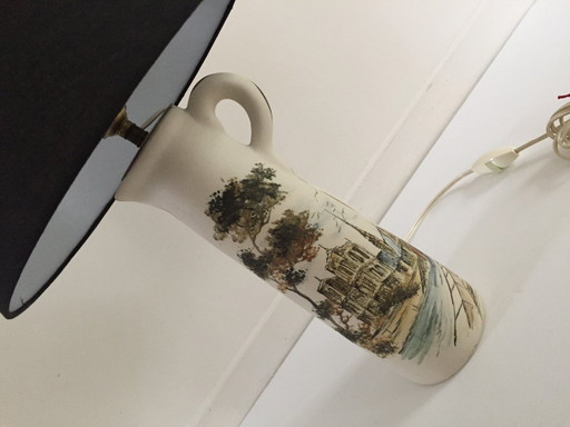 Lampada in ceramica fatta a mano da CAZALAS Francia