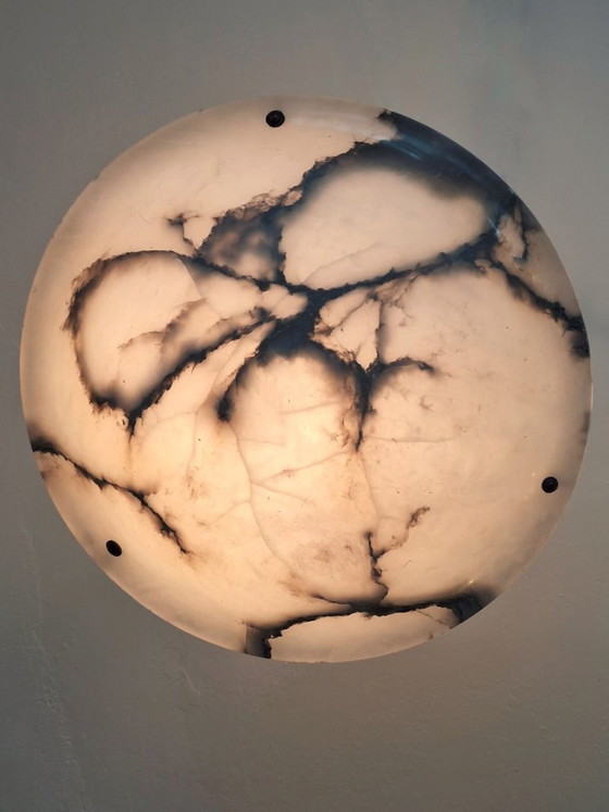 Image 1 of Suspension ancienne en albâtre veiné, 1920-1930