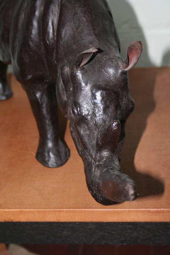 Image 1 of Rinoceronte grande in pelle vintage