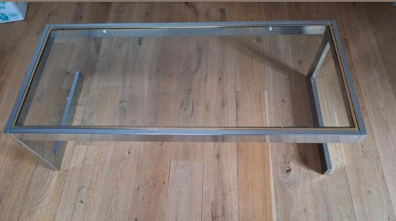 Image 1 of Chrome coffee table