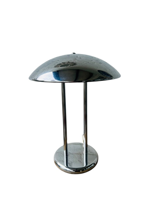 Lampada da tavolo a forma di fungo IKEA vintage | lampada IKEA jaren 80 cromata