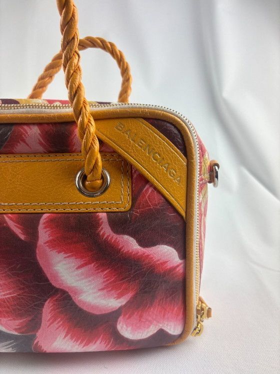 Borsa Balenciaga Blanket in pelle arancione con stampa grafica – Borse a mano, Leather (photo 9 of 16)