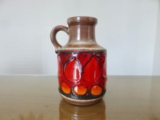 Image 1 of Jarrón de cerámica con asa, Alemania Occidental, 1960 1970