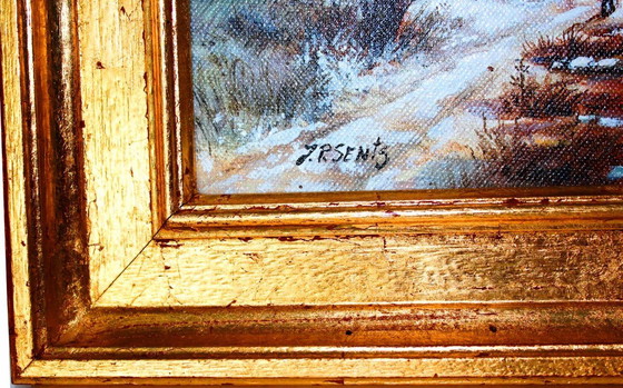 Image 1 of Jan Petrus SENTZ - Ölgemälde auf Leinwand - gerahmt  - (44 x 41 cm)