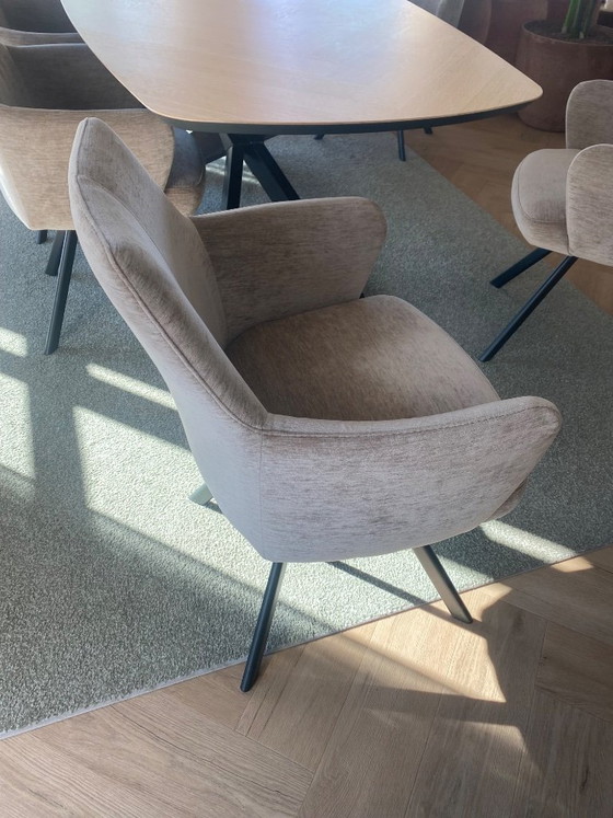 Set van 6 eetkamerstoelen – Polyester (photo 3 of 5)