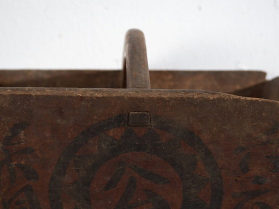 Antique Chinese painted wood basket – China, circa 1900 – Decorative Objects (photo 37 of 39)