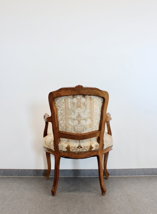 Fauteuil baroque ancien – Velvet, Wood (photo 2 of 10)