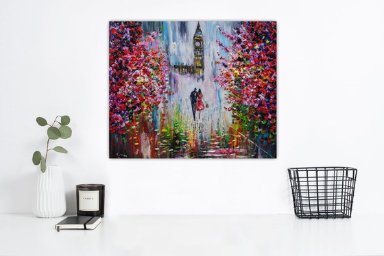 Image 1 of Evelina VINE - Spring Walk in London - Artist's painting