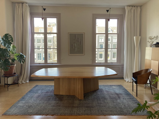 Grande table design en chêne massif - Faas van Dijk - Ozenfant - Linteloo