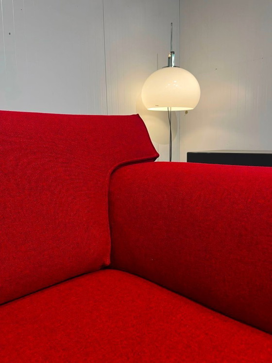 Image 1 of Design on Stock Bloq Hoekbank Ploegwol Rood Nieuwstaat