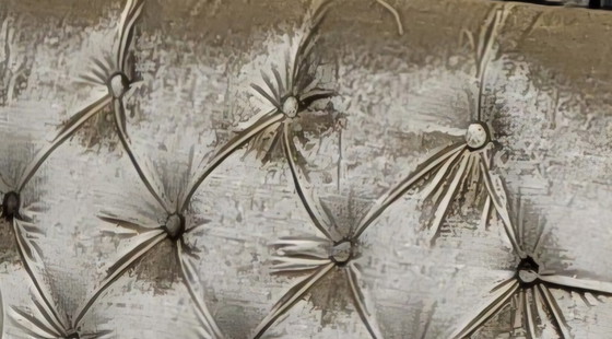 Image 1 of Eric Kuster style champagne corner sofa