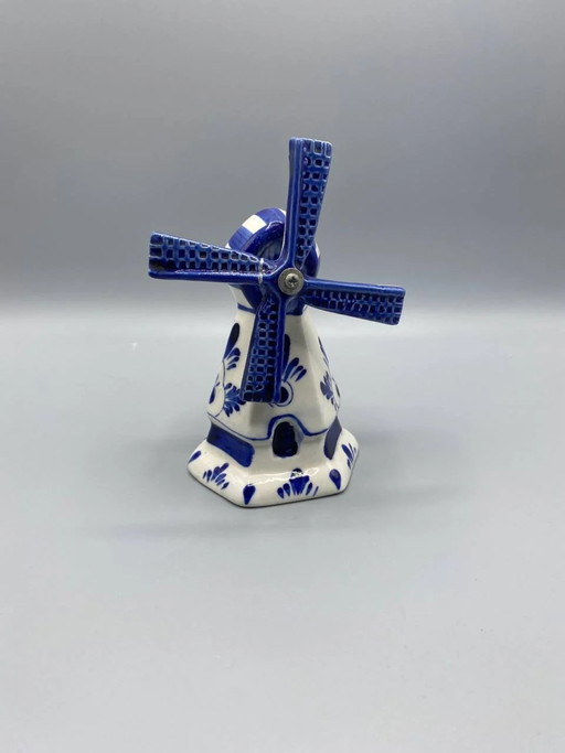 Windmühle aus Delfter Keramik (vero sweet presents), handbemalt, mit beweglichen Flügeln – servies
