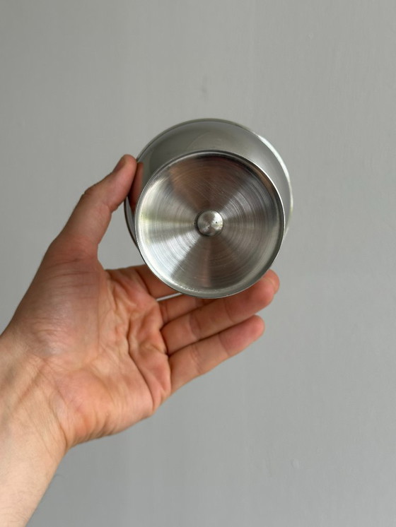 Image 1 of 8 bowls on stainless steel stand