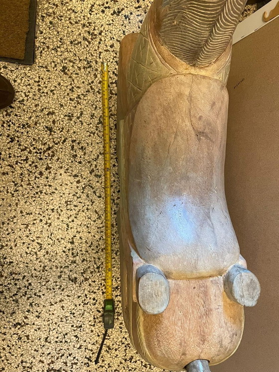 Image 1 of Cheval à bascule décoratif en bois