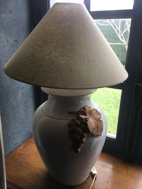 Ceramic lamp in the shape of a bunch of grapes. – Table lamps, Porcelain, Vintage (photo 6 of 8)
