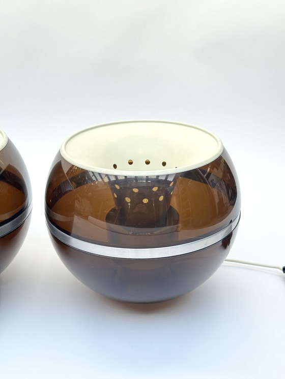 Image 1 of Lampade a sospensione Dijkstra Globe, set di tre, stile spaziale, futuristico