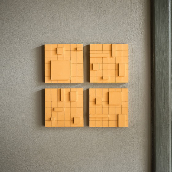 Image 1 of 4 wall objects mid-century style