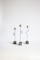 IKEA Vintage Postmodern Candlesticks by Ehlen Johansson, 1987