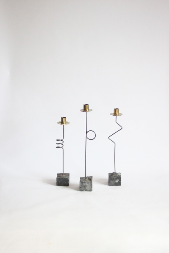 Image 1 of Candelieri postmoderni vintage IKEA di Ehlen Johansson, 1987