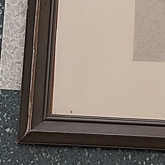 Image 1 of Dessin original au crayon d'un lévrier Borzoï Art Déco par F. Basteens, 1933