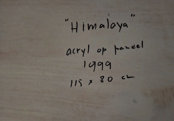 Image 1 of beautiful painting, Himalaya, acrylic on panel