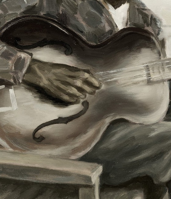 Image 1 of Óleo "Caminando solo" Sef Berkers