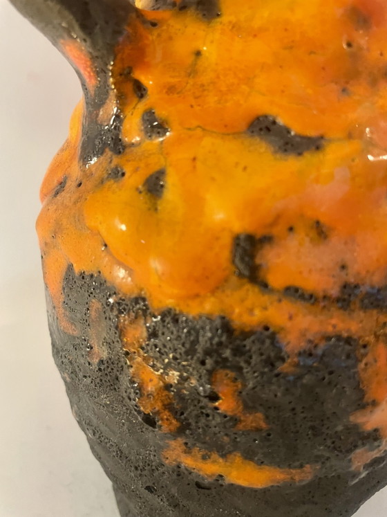 Image 1 of Wireless vase lamp from West German Pottery – Fat Lava Jug | Pop Weave Collection