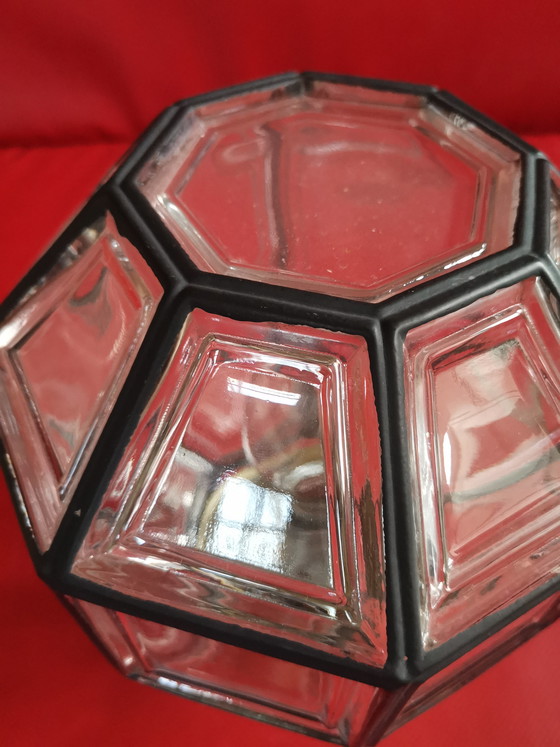 Image 1 of Lámpara de techo estilo Hollywood Regency de los años 70, Glashütte, Limburgo.