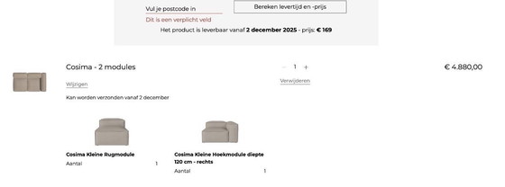 Image 1 of Banco modular Bolia Cosima