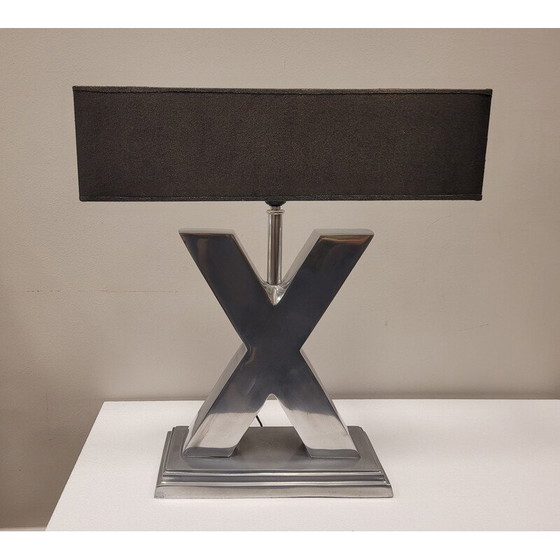 Image 1 of Mid-Century Lampe "X" aus Stahl, Frankreich
