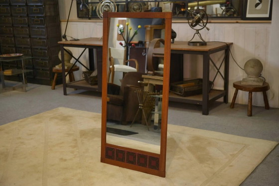 Miroir scandinave en teck et céramique années 60 – Scandinavian (photo 5 of 7)