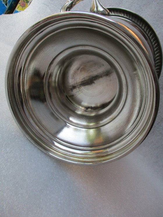 Image 1 of Seau à glace, en argent massif France, 1980, rafraîchisseur de champagne.