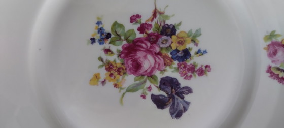 5 platos de postre Ćmielów con un precioso estampado floral. – Vajillas, Porcelain (photo 2 of 5)