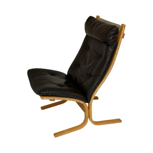 Ingmar Relling for Westnofa - Siesta Chair - Bentwood Sling Chair - Brown Leather