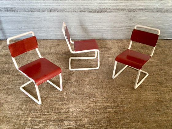 Image 1 of Vintage Gispen Miniature Tubular Furniture 