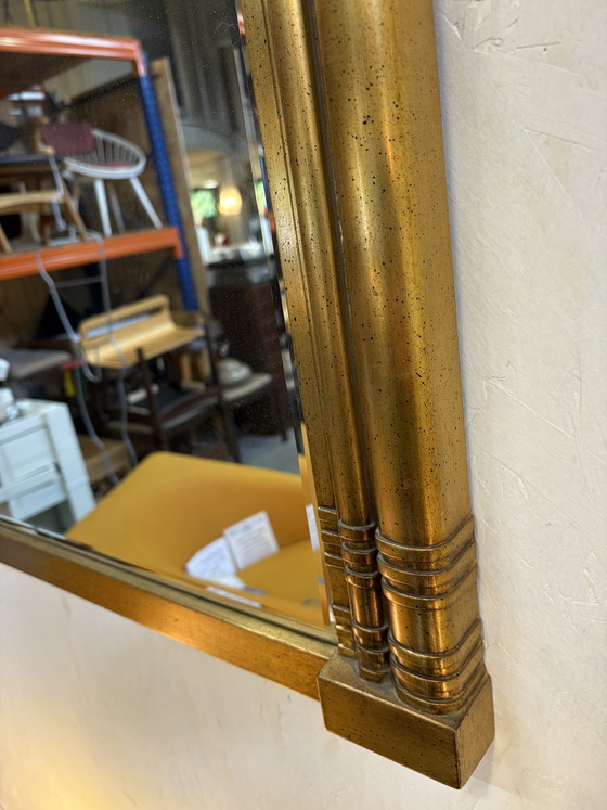 Image 1 of Miroir vintage doré Deknudt Belgique style Hollywood Regency
