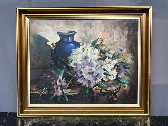 Schilderij "Stilleven met bloemen" – Schilderijen & Tekeningen, Canvas (photo 8 of 8)