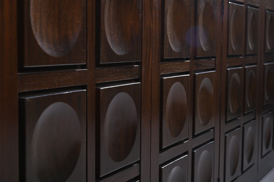 Image 1 of BUFFET BRUTAL BELGE EN ACAJOU TEINTÉ