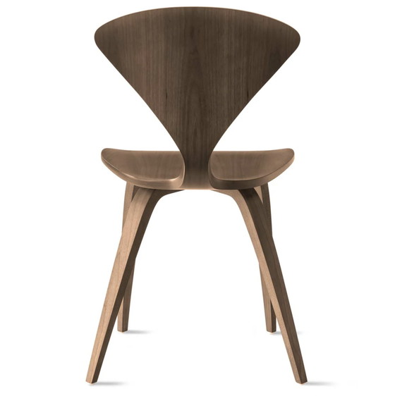 Image 1 of 6X Cherner stoelen, klassiek notenhout, Norman Cherner 1958