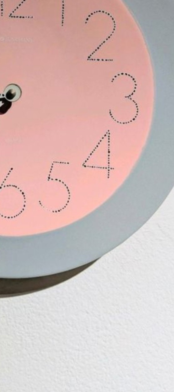 Orologio da parete Vintage/Retro Junghans, anni '80/Design Memphis-Salins France – Ceramic, Plastic (photo 3 of 5)